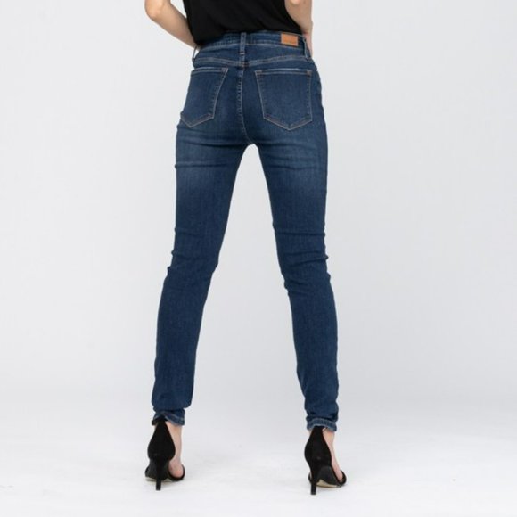 Women's Blue Skinny Jeans - Picture 3 of 7